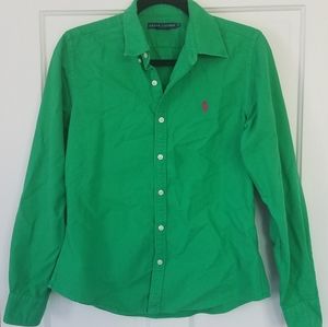 Ralph Lauren Green button-down size 10